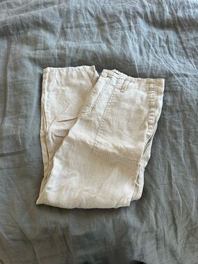 Sanctuary Cream Cropped Utility Pants